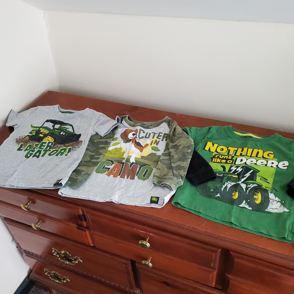 Set Of 3 John Deere Boys shirts 2T